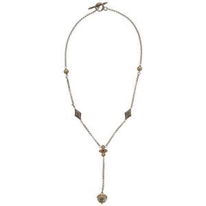 Konstantino Dome Silver & 18K Corundum Toggle Necklace